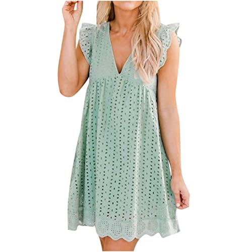 Kleid Damen Elegant Meine Bestellungen Anzeigen Blumendruck V-Ausschnitt...