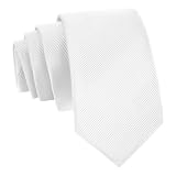 WOXVM Men's Ties Classic Solid Pure Color 3.15' (8CM) Mens Necktie With Multiple Colors, Premium Formal Black Neck Ties For Men Business Wedding Party Work Tie