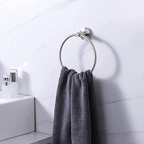 Kes Towel Ring For Bathroom Round Towel Holder Wall Mount Sus 304 Stainless Steel Brushed Finish, A2180-2 #TOP5
