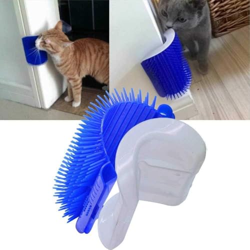 Brinquedo Para Gato Coçador Roçador Escova Com Catnip Coçadinha Massageadora Canto de Parede