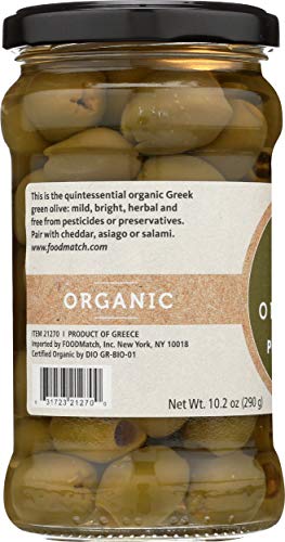 Divina Organic Green Olives, 10.2 Oz #TOP4