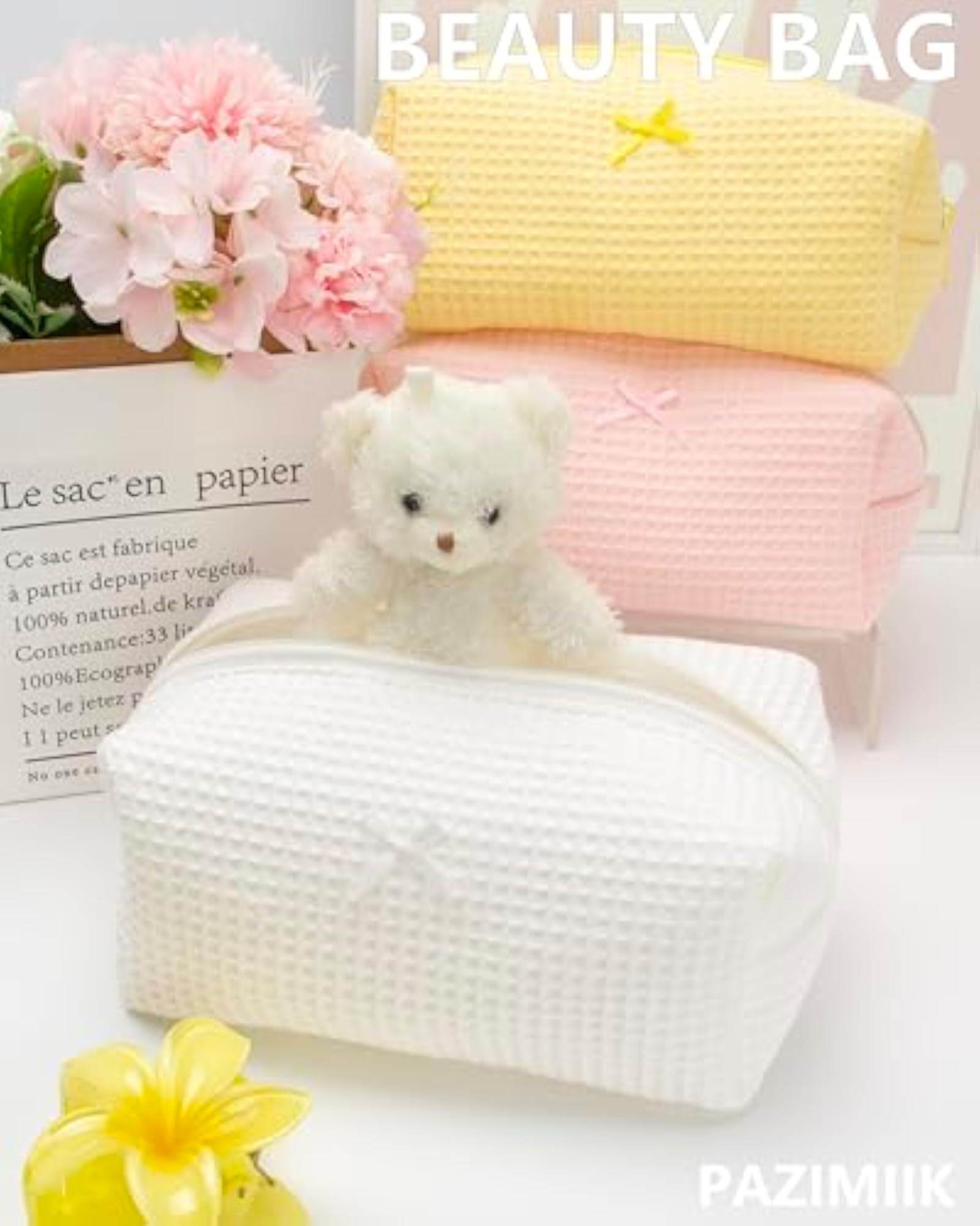 Cozy Small Aesthetic Makeup Bag for Women