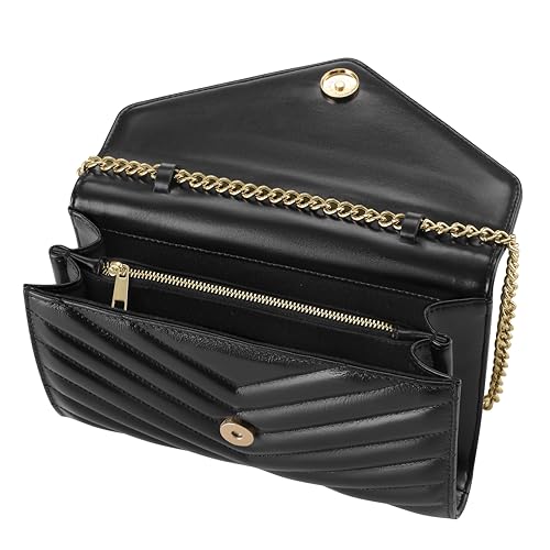 Chrysansmile Clutch Purses for Women Genuine Leather Crossbody Bags Fashion Quilted Womens Handbags with Chain4