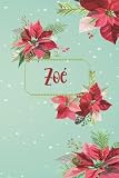 Zoé: Carnet de notes pour Zoé | Prénom personnalisé, Cadeau d'anniversaire ,noël , Valentin, action de grâces pour femme, maman, , copine, sœur, amie ... pages lignée, moyen Format 15.24 x 22.86 cm