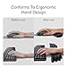 Angel Wing Wrist Rest,Cute Wrist Rest for Keyboard and Mouse,Hand Rests Set Include Ergonomic Keyboard & Mouse Hand Rest and Coaster,Filled Resilient Memory Foam,for Work,Study,Gaming (Black)