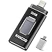 Produktbild USB Stick 32GB für iPhone Externer Speicher Speichererweiterung USB 3.0 Flash Drive Kompatibel für Apple iOS iPhone XS/XR/5/6/7/8 11 pro iPad OTG USB C Mac PC KANCOO - Grau