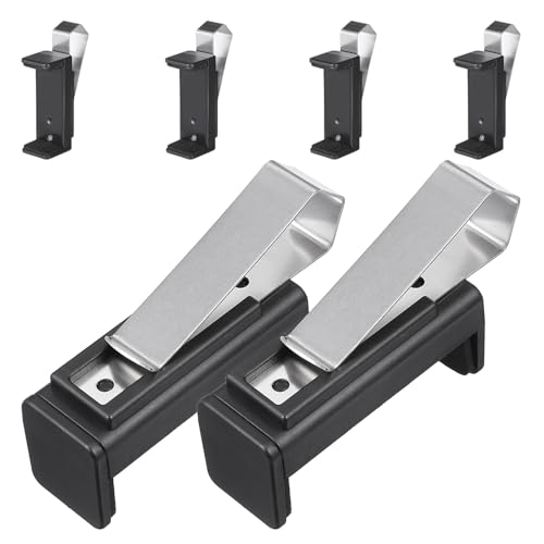 Healvian Clip para Visera de Automóvil Ajustable, Soporte para Control Remoto de Puerta de Garaje, 6 Unidades, Compatible Varios Modelos, Almacenamiento Seguro y Práctico para
