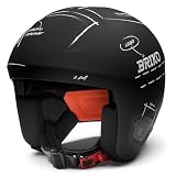 Briko - Casco, Uomo Donna, Grigio, Polistirene Espanso, Sci, Vulcano 2.0 Graphik, Taglia: M