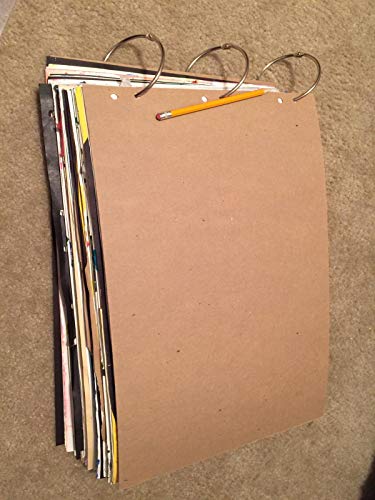 Coideal 3 Inch Extra Large Loose Leaf Binder Rings Metal Book Rings, Easy to Open and Close, 10 Pack Silver Circular Shower Curtain Ring Loops for Drape, Bathroom, Home Office (76 mm) - Thumbnail 3