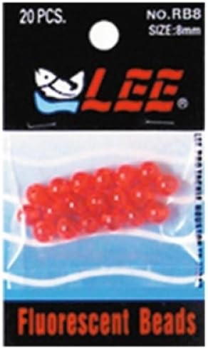 Fishing Taitex Glass Beads 8mm 20pk Red Md#: RBG8