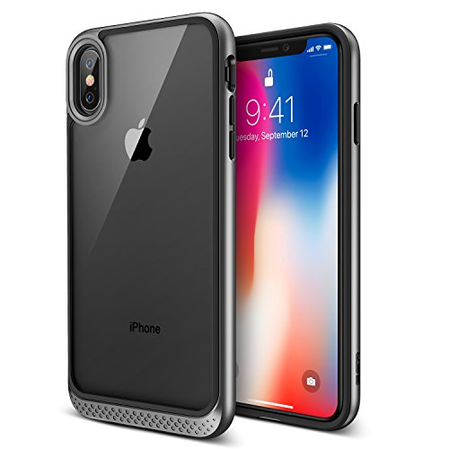ESR iPhone X Case, Heavy Duty Armor with Flexible Cushion [Reinforced Camera Protection] [Glass-Back Safe] for 5.8
