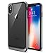 ESR Bumper Hoop Case for iPhone X/XS, Heavy Duty Armor with Flexible Inner Cushion [Reinforced Camera Protection] [Glass-Back Safe] for 5.8" iPhone X/XS, Black