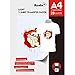KOALA Papel de transferencia de tinta para camisetas de blancas y claras, 20 hojas, A4