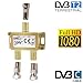 Produktbild Eurosell - Breitband Kabel Verteiler 2-Fach TV Weiche für DVB-T und Kabelfernsehen SAT DVBS DVBS2 DVBT DVBC Digital Full HD TV