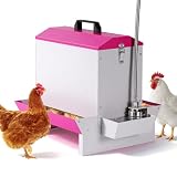 5 Kg Mangeoire Poules en Métal, Distributeur Eau et Graines Poules