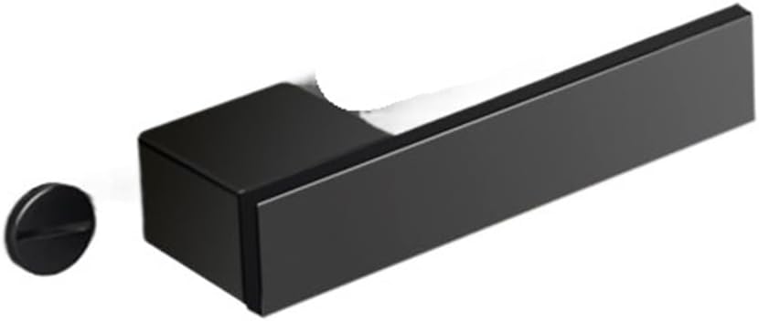 Italian Minimalist Ecological Door Lock Indoor Modern Wooden Door Lock Magnetic Silent Bedroom Door Lock Simple Door Handle(A Black Magnetic 35-50mm Without)