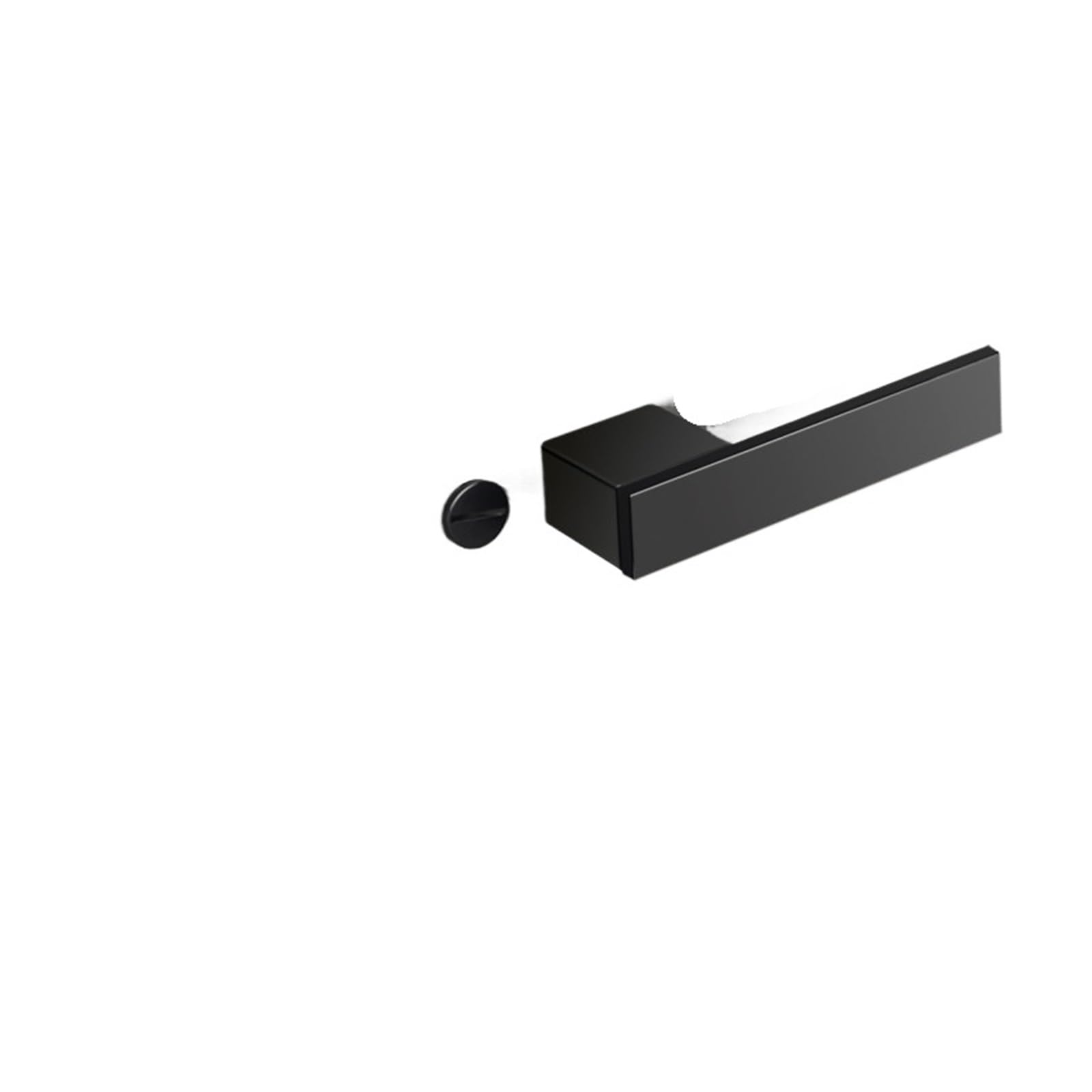 Serrure de porte écologique minimaliste italienne en finition noire mate pour porte en bois