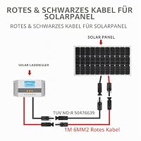 GENORTH 6mm² Solarkabel Verlängerung 1m mit Solarstecker, Rot/Schwarz – Ansicht 6