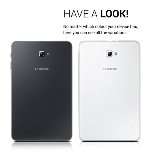 Kwmobile Case Compatible With Samsung Galaxy Tab A 10.1 T580N/T585N (2016) - Case Soft Crystal Tpu Tablet Back Protector Cover - Transparent #TOP4