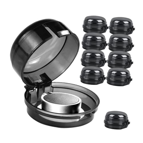 ROMISBABA 10Pcs Childproof Stove Knob Covers Transparent Safety Guards for Gas Oven Knobs Sturdy Prevent From Accidentally Turning Stove