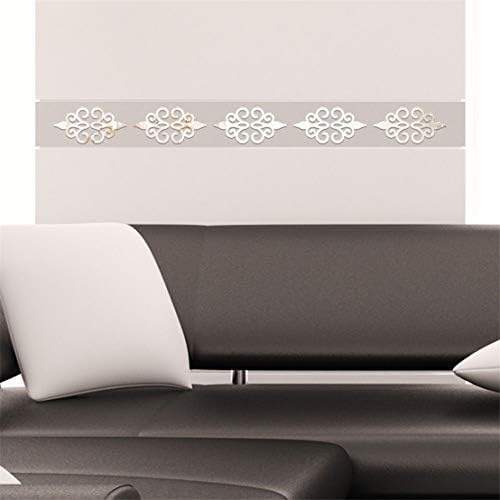 10 Pcs Mirror Wall Stickers, Self Adhesive 3D Mirror Plastic Wall Sheet Tiles Decorative Murals Sticker, for Home Living Room Bedroom Office Hallway DIY Art Wall Decal Decoration Stickers (silver)