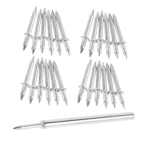Angoily 1set Invisible Skirting Board Nails Double Seamless Fasteners for Wall Installation No Drilling Required Concealed Design for Clean and Hold
