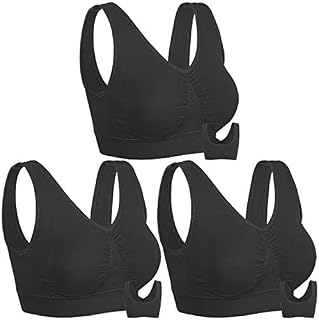 3 Pack Sports Bras for Women High Impact Padded Workout Yoga Gym Fitness
