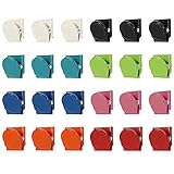 ✿ Contenido del paquete: Este paquete contiene 24 clips metálicos magnéticos con 8 colores diferentes. Varios estilos. Cumple con una amplia gama de necesidades.