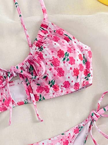Bikini Floral Bohème Découpé : Maillot Idéal pour Vos Journées Plage - 3
