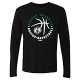 500 LEVEL Jordan Walsh Boston Celtics Long Sleeve Shirt - Jordan Walsh Boston Celtics Player Ball WHT (Black, Large)