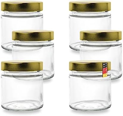 Verones Einmachgläser 118 Ml – 16 Stück Mit Deckel, Für Marmelade, Honig & Geschenke