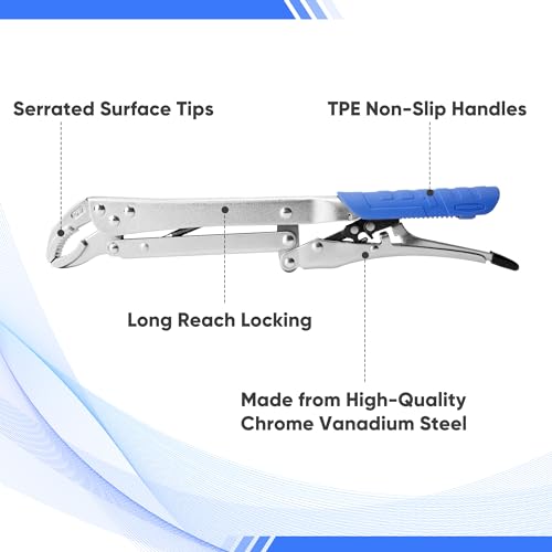 Dragonite Conjuntos de alicates estendidos de 30,5 cm, alicates de ponta de bloqueio de longo alcanc