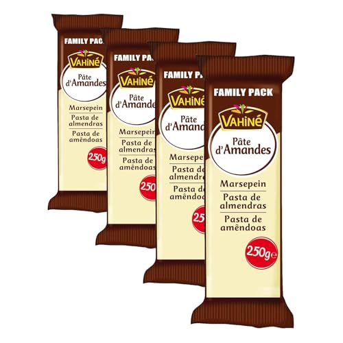 VAHINE - Pâte d'amandes format familial 250 g (Lot de 4)