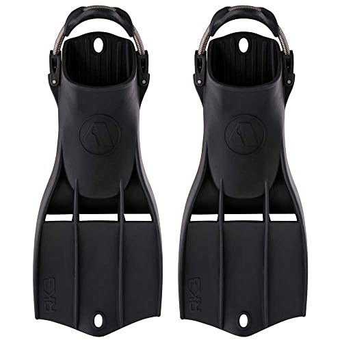 Apeks RK3 Rubber Diving Fins - Black, Technical, Open Heel