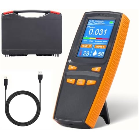 VISLONE Ozone Detector, O3 Air Quality Monitor, Gas Tester Meter Home Indoor Intelligent Sensor Pollution Monitor Cover