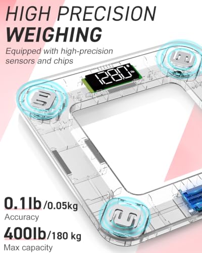 Image of INSMART Smart Scale for Body Weight, 0.1lb High Accuracy, 24 Metrics