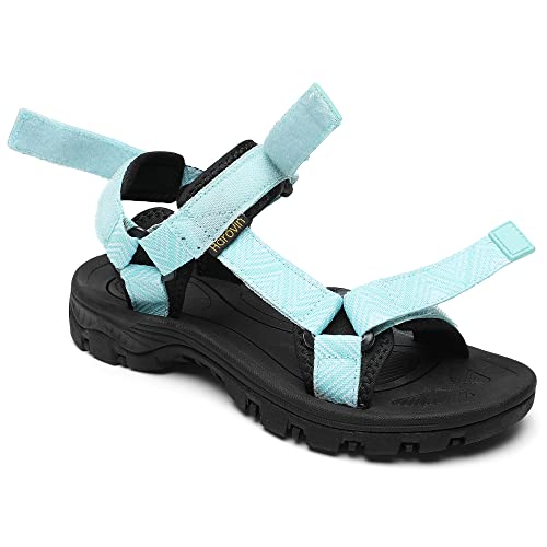 Women's Sport Sandals Water Outdoor Athletic Hiking Sandals With Arch Support Adjustable Velcro Beach Shoes #TOP5