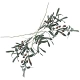 HEANUJJ Ramas de Olivo Decorativas Artificiales 2piezas de Tela de Seda y Alambre de Hierro, sin Riego y Fáciles de Limpiar para Decoración de Pared o Cafetería