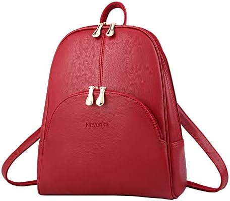 Nevenka Women Fashion Backpack Purse Leather Rucksack Bag Girls Casual Daypacks