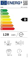 Beko BM3T39230W Wäschetrockner, 9 kg, Frontlader Wärmepumpentrockner, 15 Programme, Sensortrocknung, Säulenfähig, Aquawave Schontrommel, Weiß – Ansicht 9