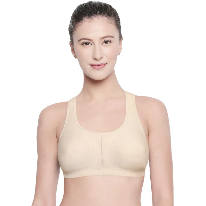 BODYCARE Women Cotton Spandex Full Coverage Non Padded Sports Bra Bra E1612 - Review, Price and Buying Guide