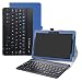 Produktbild LFDZ Lenovo Tab E10 2018 Wireless Tastatur Hülle, Tasche PU Ledertasche mit Built in Abnehmbare Wireless Drahtlose Tastatur und Ständer Tasche Case für 10.1" Lenovo Tab E10 2018 Tablet,Blau