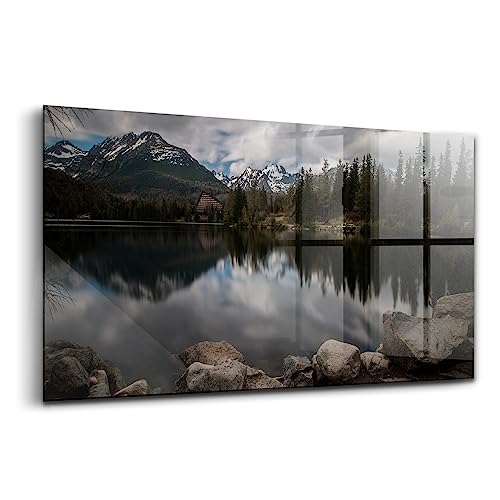 Peinture décoration murale Tatras Slovaquie en verre