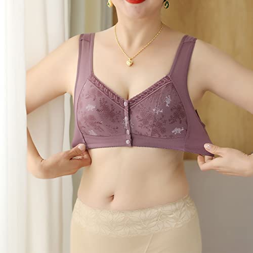 Daisy Bras for Older Women Front Closure, Daisy Comfort Cotton Bra for Seniors No Underwire2
