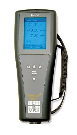 YSI - 6050020 Pro20 Lab/Field Dissolved Oxygen/Temperature Meter, 0 to 50 mg/L, 0.1 mg/L, 0 to 20 mg/L,5 to 55 degree C, 8-1/2" Length x 3-1/4" Width x 2-13/64" Depth