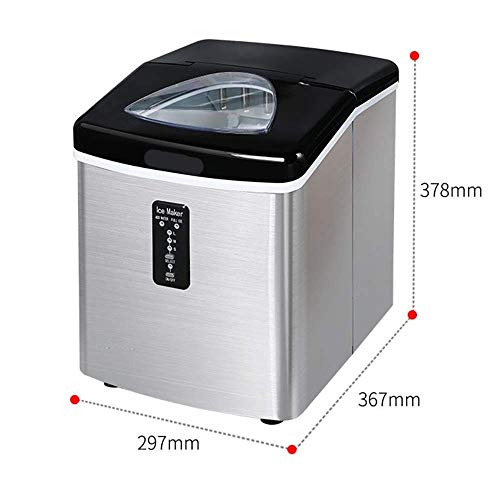 Máquina de hielo compacta automática con cubos de acero inoxidable miniatura 6