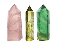 Rose Quartz, Yellow Quartz & Fluorite