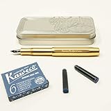 Pluma estilográfica Kaweco Al Sport Gold Edition: en el clásico diseño octogonal de la marca tradicional para instrumentos de escritura.