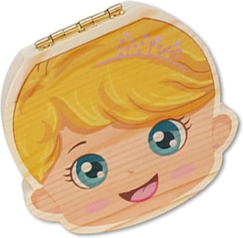 Heble - *** Zahnkasten Mädchen Blond - Mutterschaftsgeschenk - Milchzähne - Erinnerungen - Save - Van Heble® ***