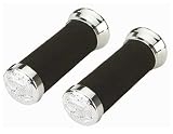 Lowrider Grips Foam Black/Chrome 127 Eagle. Bike Grips, Bicycle Grips, Grips, Beach Cruiser Grips, M